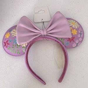 Loungefly Disney Minnie Flower/Floral Embroidered Headband Ears